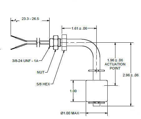 M4410 Side Mount Level Switch – Compact Horizontal Float Control